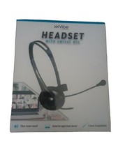 VIBE PHONE LAPTOP TABLET HEADSET SWIVEL MIC WORK HOME OFFICE 3.5MM COMPATIBLE