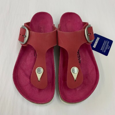 Birkenstock New w/o Box Gizeh Big Buckle Fuchsia Tulip  display picture 1