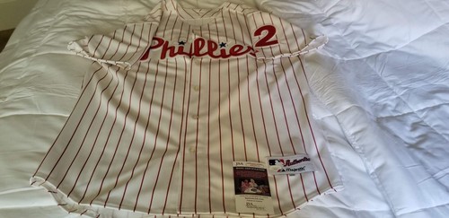 STEVE CARLTON Signed Phillies White n Red Majestic JERSEY-HOF94 inscr *JSA COA* - Bild 8 von 9