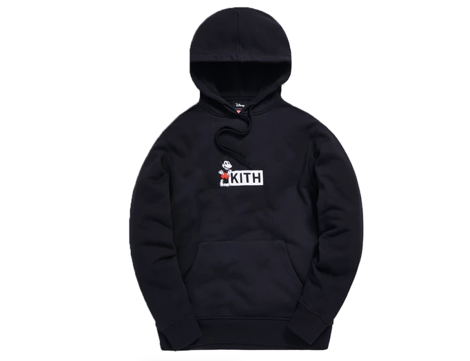 Kith X Disney 20's Mickey Classic Logo Hoodie Black Size XS Kith X Disney 20's Mickey Classic Logo Hoodie Black Size XS