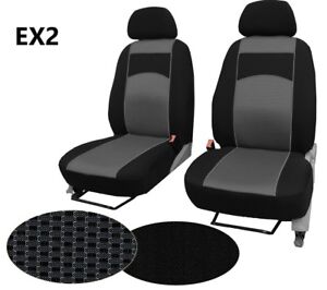 FORD TRANSIT UP TO 2006 UPHOLSTERY FABRIC UNIVERSAL FRONT SEAT COVERS /"TUNING/"