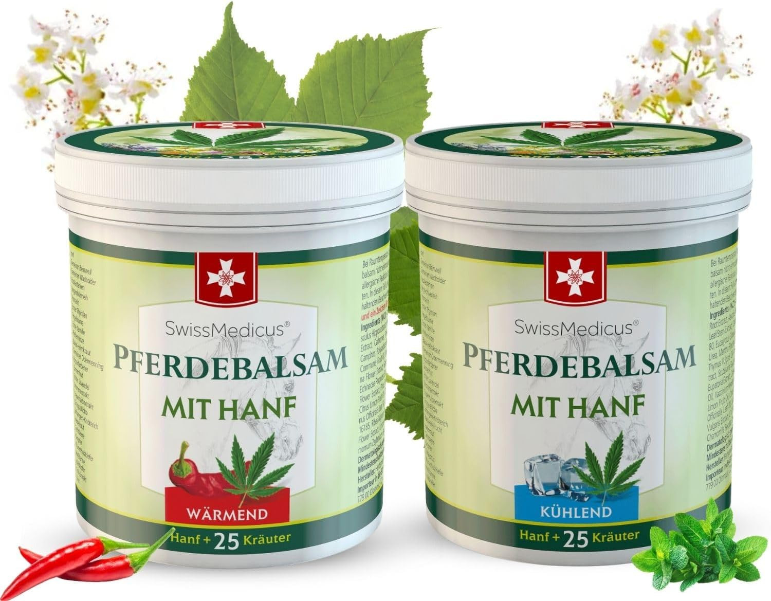 Pferdebalsam Mit Hanf Kühlend Und Wärmend - Gel Mit 25 Natürlichen Extrakten - I