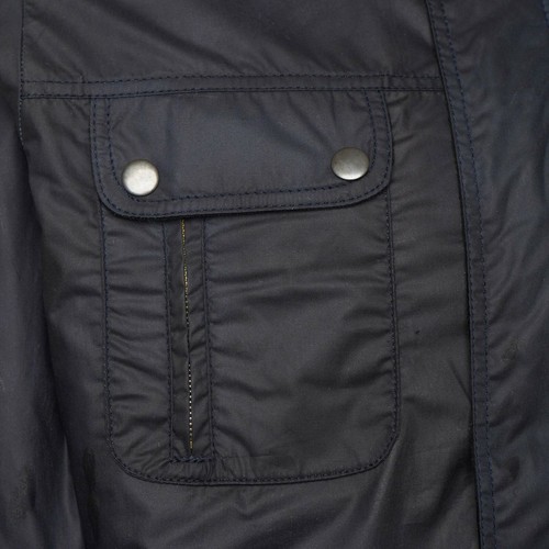 Herren Motorrad Bikerjacke beschichtet Baumwolle wasserdicht Mantel British UK Sam - Bild 2 von 7