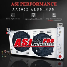 3 Row Radiator Shroud Fan fit 1999~2014 2002 Chevy Silverado 1500 2500 GMC Yukon