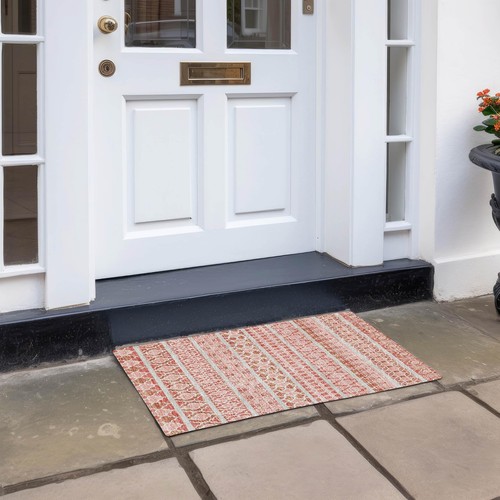 Addison Rugs Chantille ACN726 Salmon 1'8" x 2'6" Indoor/Outdoor, Machine - Picture 5 of 5