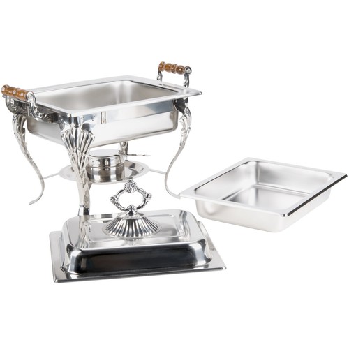 5 PACK Catering Classic STAINLESS STEEL Chafer Chafing Dish Set 4 QT Buffet Half - Picture 5 of 9