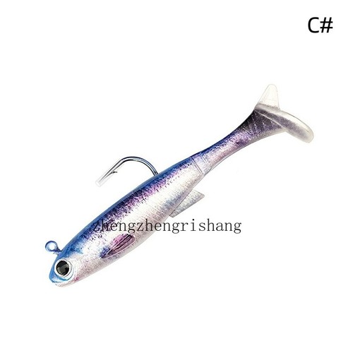 4pcs Pre-Rigged Jig Head Soft Fishing Lures Paddle Tail Swimbaits for Bass Trout - Picture 16 of 30