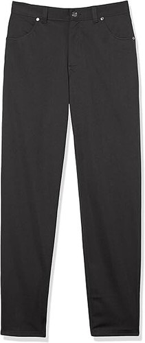 IZOD Boys Flat Front Stretch Performance Dress Pants - Size 14 Regular - Black  - Picture 1 of 6