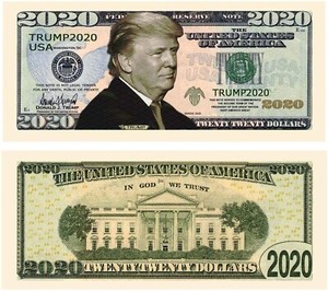 25-TOTAL-Donald-Trump-2020-Re-Election-Presidential-Novelty-Dollar-Money-Bills