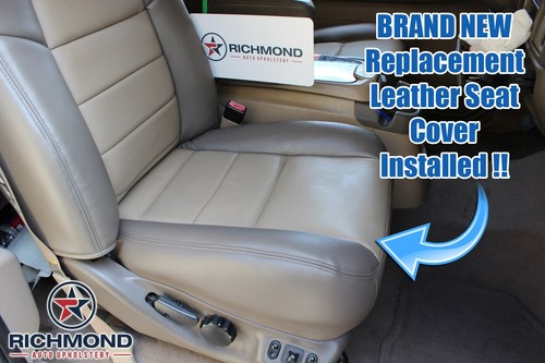 2004 Ford Excursion EDDIE BAUER -Passenger Side Bottom Leather Seat Cover 2-TONE - Picture 7 of 9