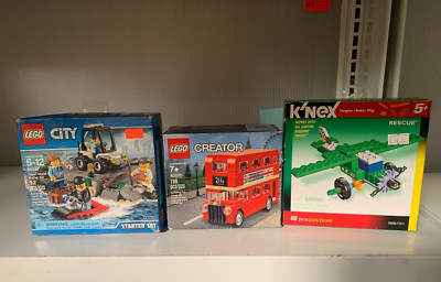 Lego Creator (40220), K'Nex Rescue, and Lego Prison Island (60127), (X3) lot