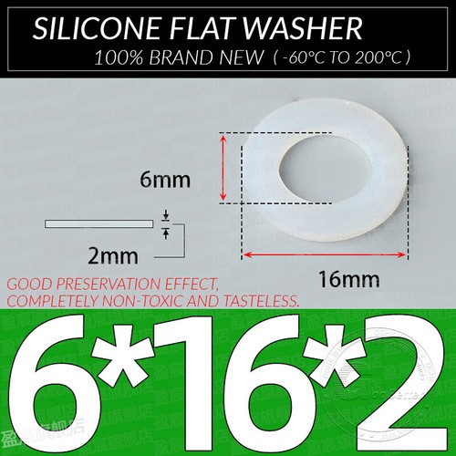 Flachdichtung Silikon Gummi-dichtung Schnurstärke 2MM Flach Dichtung Fittinge - Bild 48 von 117