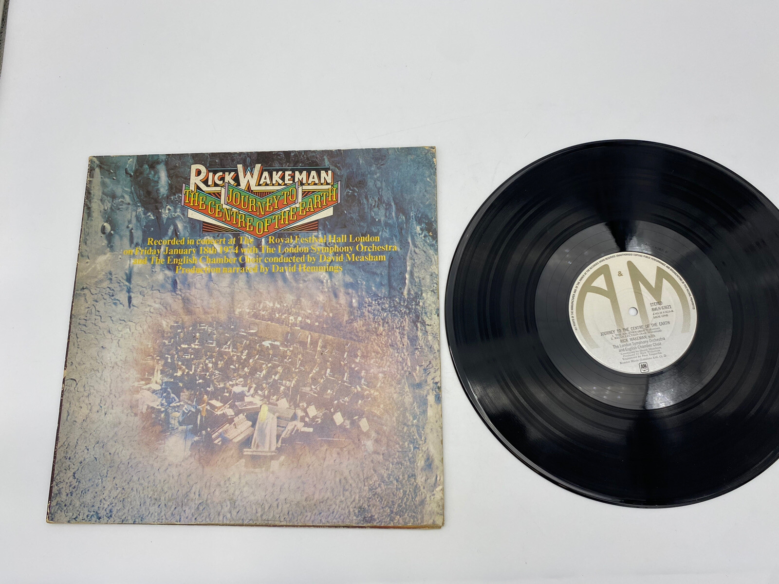 RICK WAKEMAN JOURNEY TO THE CENTER OF THE EARTH SP-3621 LP VINYL RECORD w inner