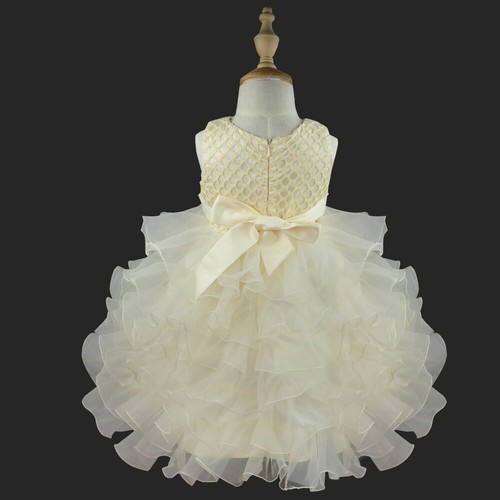 US Infant Baby Floral Dress Girls Princess Wedding Bridesmaid Formal Party Gown - Picture 48 of 55