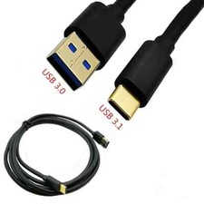 Gold Plated USB 3.0 Super Speed 5Gbps Type A Male to USB 3.1 Type C Male Cable 5