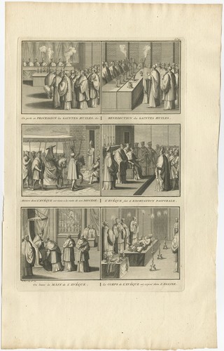 On porte en Procession les Saintes Huiles - Picart (1723) - 第 1/1 張圖片