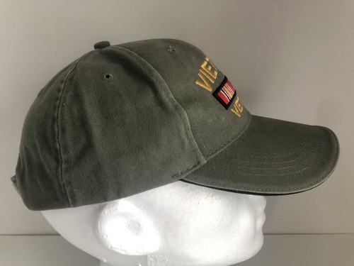 Vietnam Veteran Cap Strap Back Hat RothCo One Size Fits All (Olive Green) - Picture 2 of 7