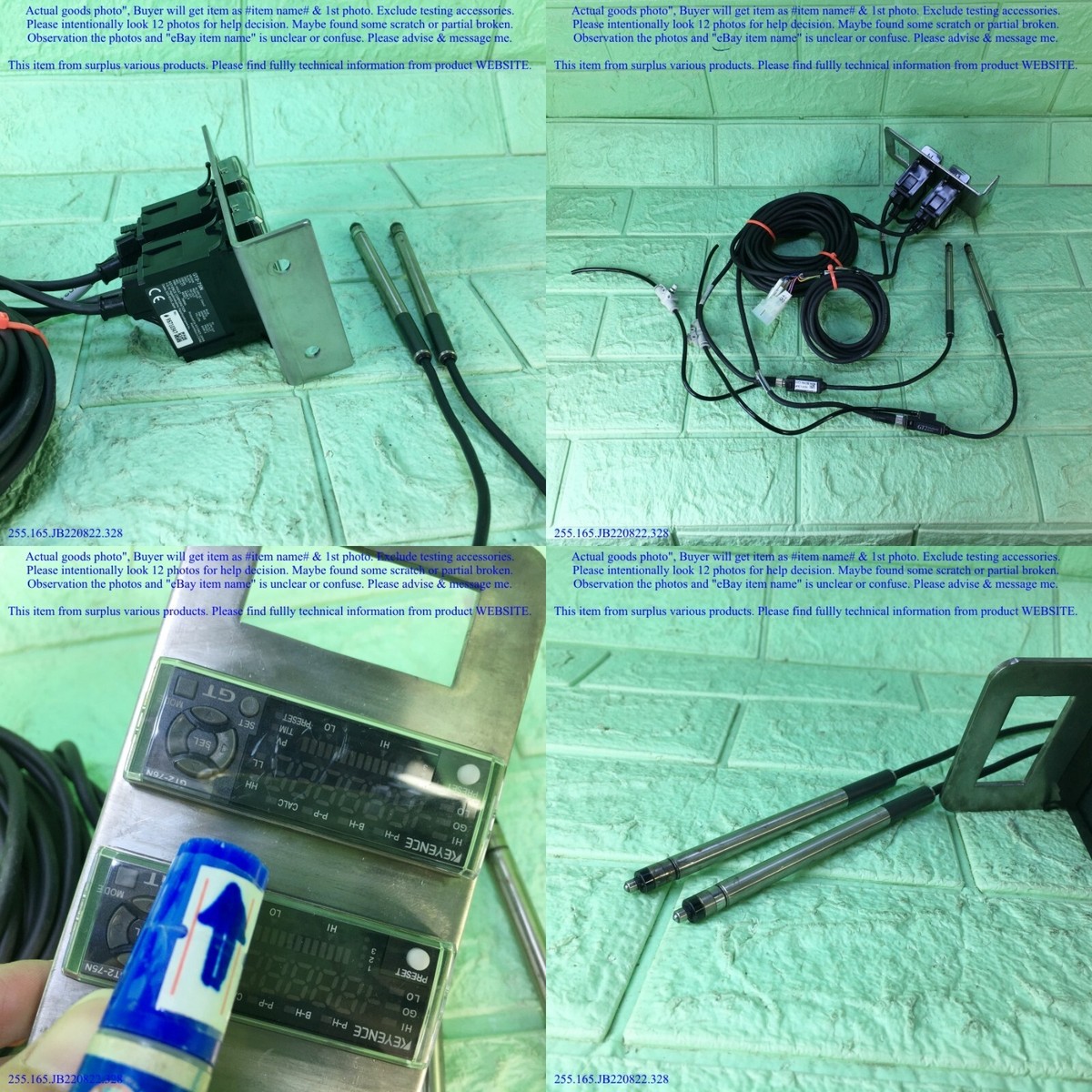 KEYENCE GT2-75N & GT2-76N & GT2-PA12K x2units, Sensor Set as KEYENCE GT2-75N & GT2-76N & GT2-PA12K x2units, Sensor Set as