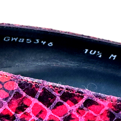 STUART WEITZMAN Snake Platform Peep Toe Stiletto Heels Women Sz 10.5 M Red Black - Picture 14 of 14