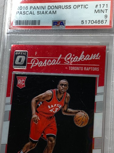 2016-17 Panini Donruss Optic #171 Pascal Siakam RC Rookie PSA 9 Mint - Picture 2 of 4