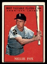 1961 Topps #477 Nellie Fox Very Good White Sox      ID:316793