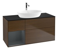 Villeroy & Boch Finion Waschbeckenunterschrank FüR Becken Mittig Regal Links...