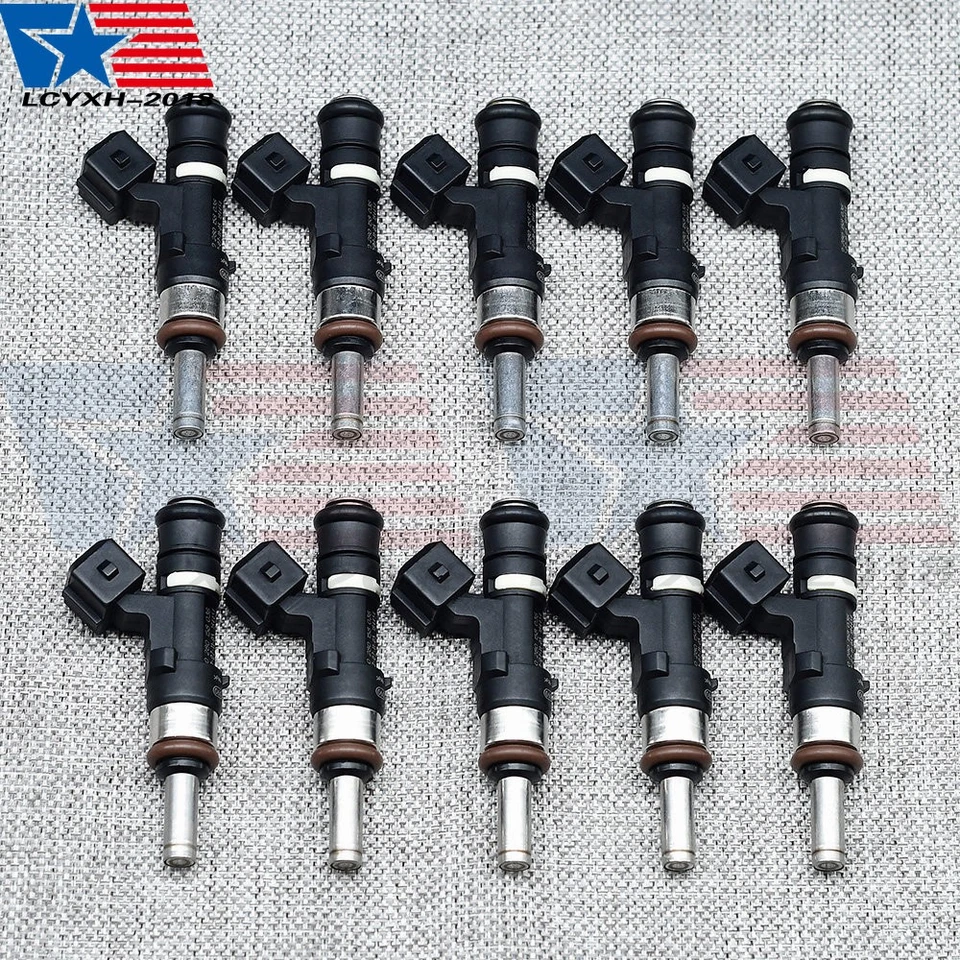 Juego (10) inyectores de combustible para BMW M5 M6 2006 2007 2008 2009 2010 5,0 L 13647839098 Foto 4 de 4