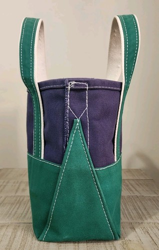 LL Bean x Beams Plus Japan Boat And Tote Bag Small Green & Navy 8"Lx10"Hx5"D USA - 第 4/14 張圖片
