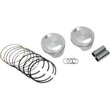 KB Performance Hypereutectic Piston Kit (80ci., Flat Top) - .010in. Oversize ...