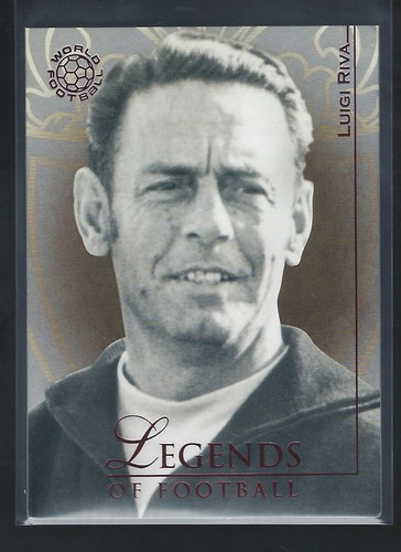 RARE 2008 FUTERA WORLD FOOTBALL - LUIGI RIVA - ITALY- L/E RUBY CARD /225
