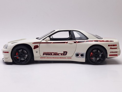 Muscle Machines 1/18 Scale Die Cast Model Nissan Skyline - White - Picture 3 of 16