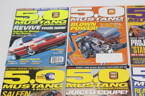 5.0 Mustang & Super Fords Magazine Lot Bundle 2001 Complete Year Set Car Issues - Picture 4 of 24