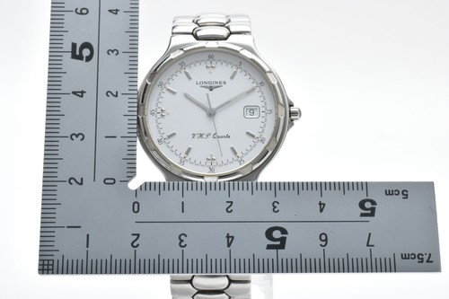 *MINT* Longines Conquest L1.613.4 V.H.P White Dial Quartz Men's Watch From JAPAN - Picture 10 of 11