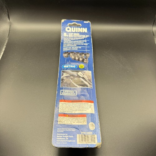 Quinn 9 Piece 3/8” Drive Extractor Socket Set Both Metric & Standard FREE SHIP - Foto 7 di 8