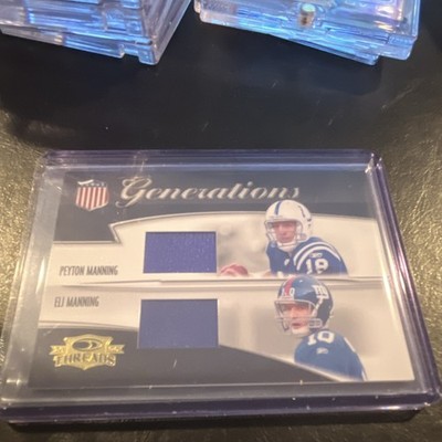 2006 Donruss Threads Generations Peyton Manning Eli Manning #G-16 Materials /250
