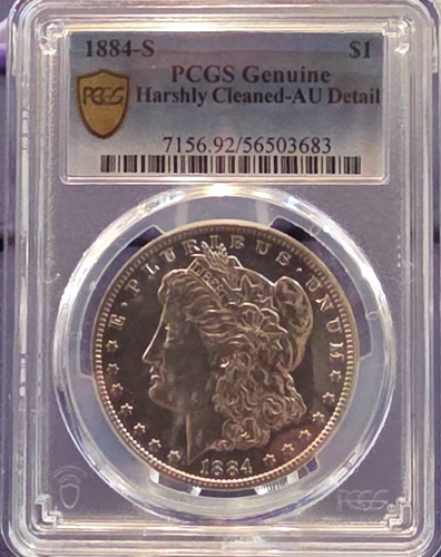 1884-S Morgan Dollar – High AU Look, Bright and Authentic detail