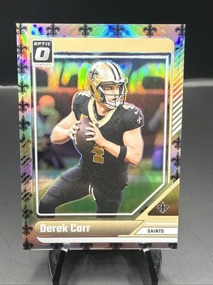 2024 Donruss Optic Derek Carr TEAM LOGO SSP /32 NOLA SAINTS
