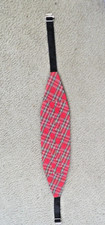 CUMMBERBUND PLEATED RED PLAID ADJUSTABLE WEDDING/PROM/SPECIAL OCCASSION