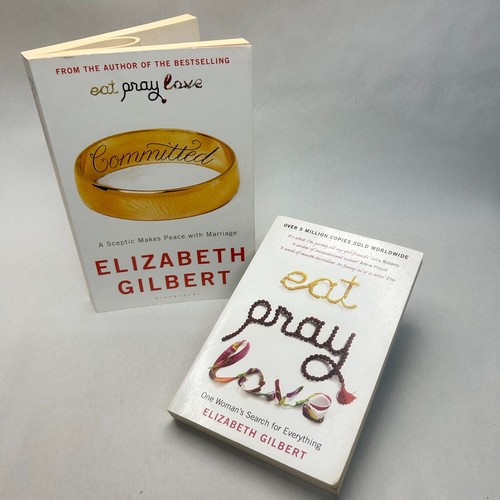2 Books by Elizabeth Gilbert Eat Pray Love & Committed Marriage Personal Journey - Imagen 1 de 21