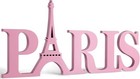 Yalikop Paris Decor for Bedroom Wooden Eiffel Tower Wall Pink 