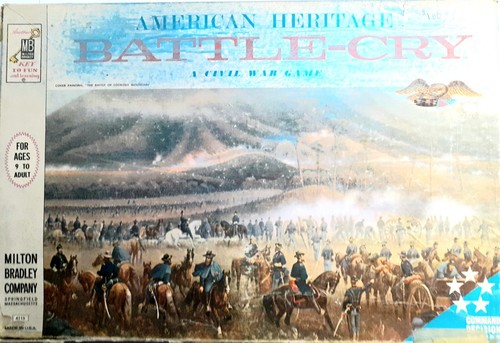 Battle-Cry American Heritage Bürgerkrieg Brettspiel 1962 Milton Bradley