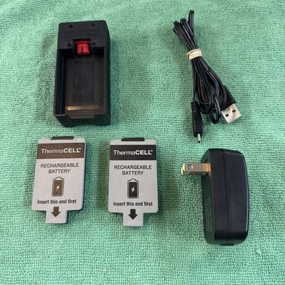 Thermacell Heated Insoles Proflex Battery Pack Charger With 2 Batteries