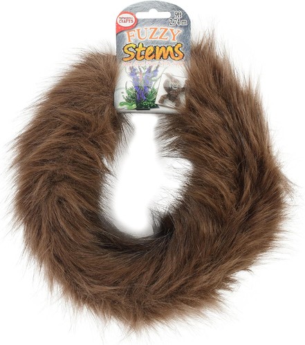 Assorted JUMBO Fuzzy Craft Stems 9 Feet - Brown, Royal Blue, Black, Grey Wolf - Picture 2 of 5