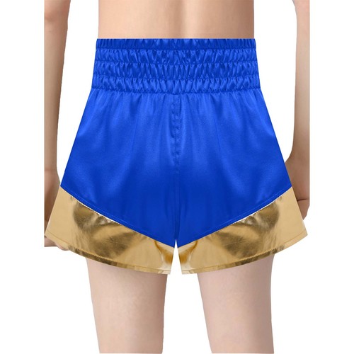 Kids Boys Shorts Patchwork Bottom Boxing Trunks Martial Arts Sportwear Boxer - Picture 29 of 57