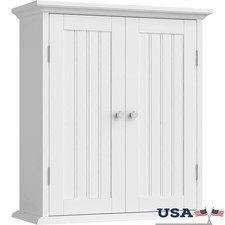Wall Mounted Medicine Cabinet Sturdy Storage Adjustable Shelves Bathroom New
