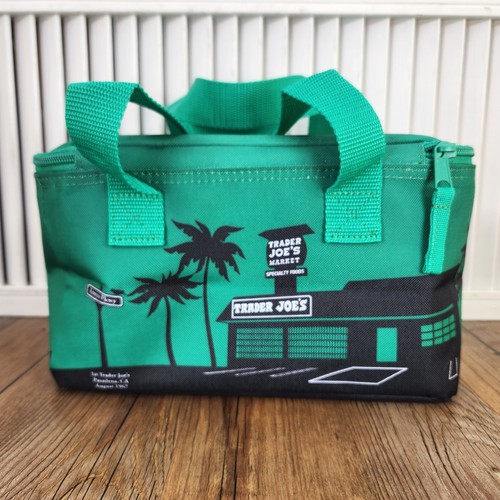 Trader Joe's GREEN Mini Insulated Tote Lunch Bag 1.5 Gal 2024 Limited Edition - Picture 4 of 10