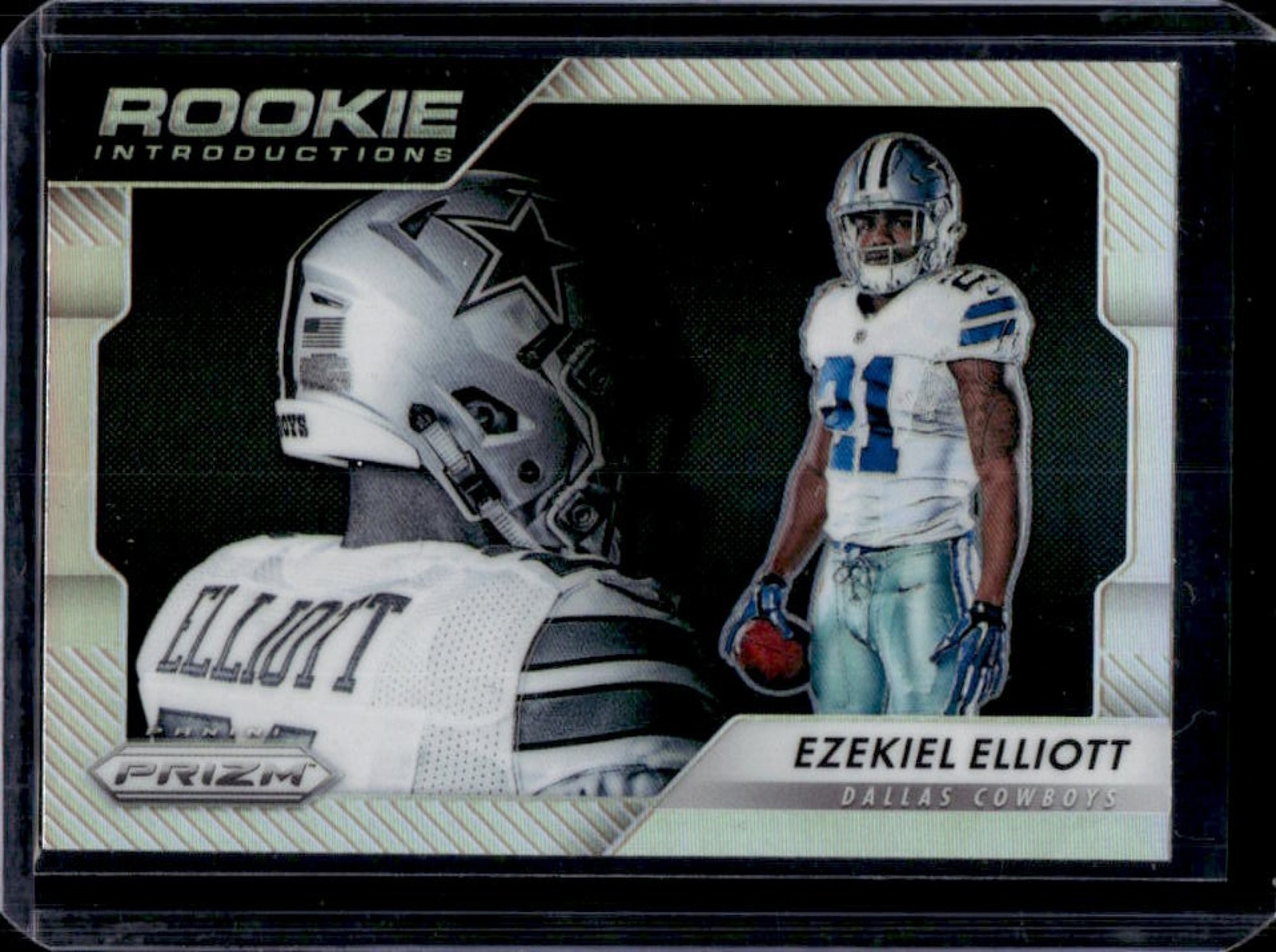 2016 Prizm Ezekiel Elliott Rookie Introductions Rookie RC #4 Cowboys