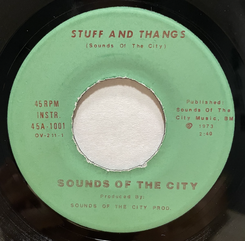 70s Private Funk Soul 45 SOUNDS OF THE CITY Stuff And Thangs / Through No listen