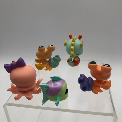 Littlest Pet Shop SEA CREATURES Set x5 Spielzeug Tierfiguren 2008-2009 sehr guter Zustand LPS - Bild 3 von 8