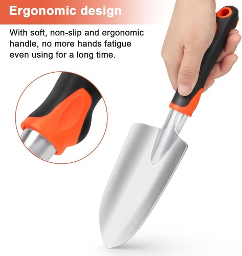Pala da Giardino Spatola a Mano da Giardino, Pala a Mano Resistente con Manico Ergonomico - Foto 7 di 9